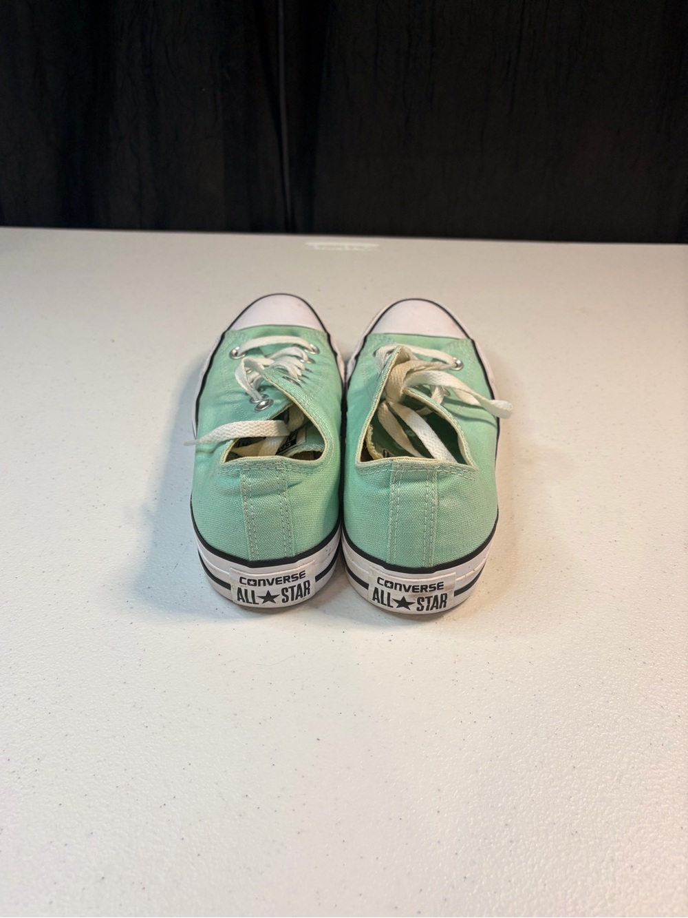 Converse Chuck Taylor All Star Low Top Mint Green Canvas Sneakers Women's Size 6 - Picture 3 of 10